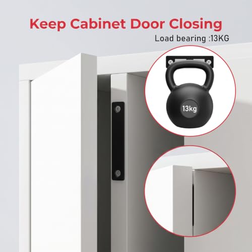3 Pack Door Magnetic Catch, 30 Lb Heavy Duty Cabinet Magnets Screw in