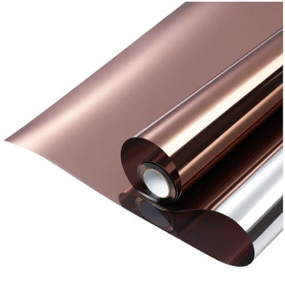 rabbitgoo Window Privacy Film One Way, 17.5" x 78.7", Brown Silver - color: Brown-silver, size: 17.5" x 78.7"