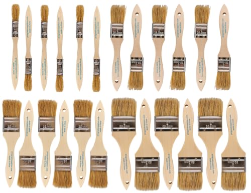 Pro Grade Chip Brushes, Disposable Paint Brushes, Assorted Sizes, 24 Piece - size: 24Pc. Var.