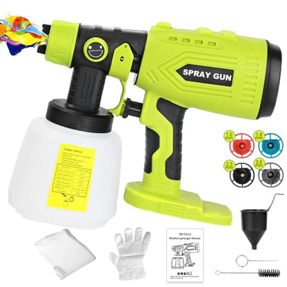 Cordless HVLP Paint Sprayer for Ryobi 18V Battery(Tool Only)