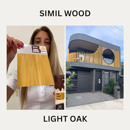 Venier Wood Like Paint Garage Doors (Light Oak) - Furniture Cabinets Metal - Interior Exterior Paint - Liquid Wood (25,36 fl. oz) - color: Light Oak