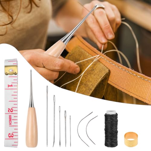 Ouligay 11 PCS Upholstery Needle and Thread Kit,