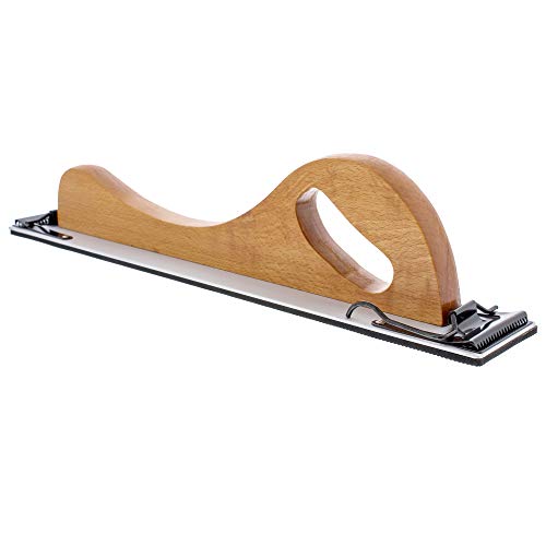 TCP Global Wooden Handle Longboard Sander 16-1/2" x 2-3/4" - size: 16-1/2" Long