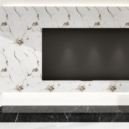 White Marble Contact Paper for Countertops 23.6"x118" - color: White, size: 23.6" x 118"