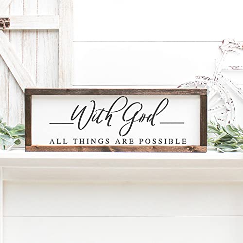 10 Set Farmhouse Christian Stencil, with God All Things are Possible Faith Waymaker Bible Verse Sign Motivational Painting Stencils for Home Office Wall Decor Reusable Template DIY Wood Sign - style: Farmhouse Bible Verse