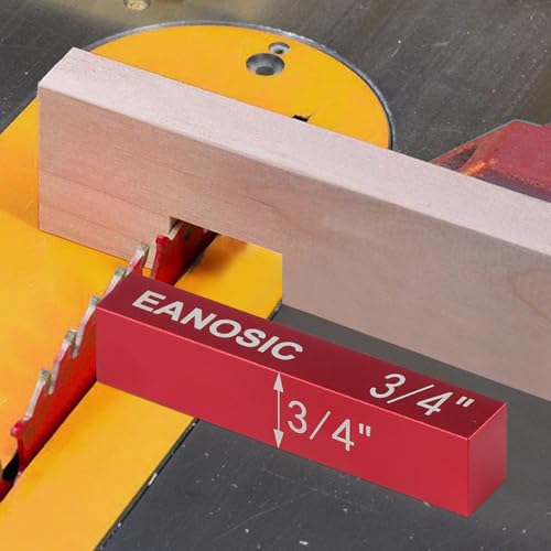 EANOSIC Setup Blocks Woodworking Tools - 16 PCS Height Gauge Block Set with Easy Block, Precision Ruler-Marked Bars - Solid Aluminum Alloy Setup Barsn Saw Gauges for Router and Table Saw Set Up - style: 16 Pcs-Inch(Easy Block)