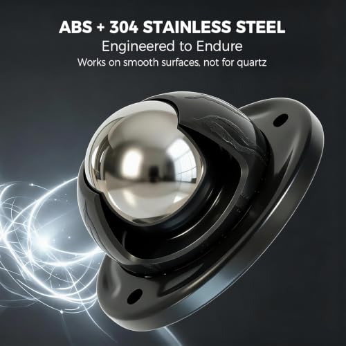 Self Adhesive Caster Wheels: 360° Swivel Bulk Pack (Black, 4pcs) - color: Black, size: 4pcs