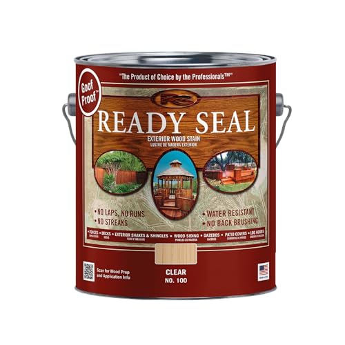 Ready Seal Exterior Wood Stain & Sealer, Clear, 1 Gallon - color: Clear, size: 1 Gallon
