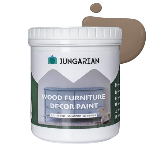 Furniture Paint 32oz - Water-based & Low Odor No Sanding One-step Paint - Matte Finish Indoor Outdoor Wood Paint for Cabinets, Doors, Tables and Dressers, Sawdust - color: Sawdust, style: 32 Fl Oz