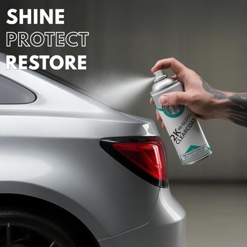 ERA Paints 2K High Gloss Clear Coat Spray/Aerosol Can – Professional Quality & Finish - Easy to Use – Best Value (4 Spray Can w/Can-Gun1) - style: 4 Spray Can w/Can-Gun1