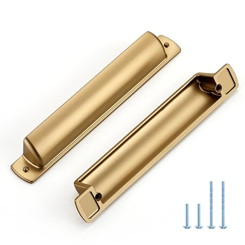 JOY DECOR Champagne Bronze Cabinet Pulls Cabinet Handles, 5 Inch, 10 Pack - color: Champagne Bronze, size: 5 inch Hole Center