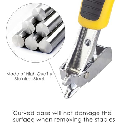 Staple Remover Heavy Duty Staple Puller (2 Pack, Yellow)