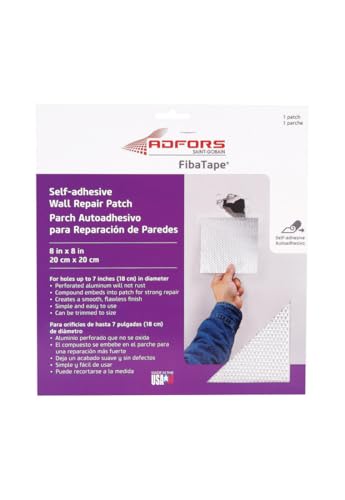 ADFORS FibaTape 0.8 ft. L x 8 in. W Fiberglass Mesh White Self Adhesive Wall Repair Patch