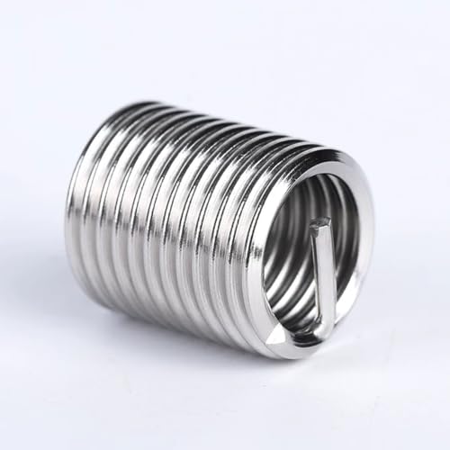 XunLiu 50pcs M3-0.5X1D Wire Thread Insert 304 Stainless Steel - size: M3-0.5X1D
