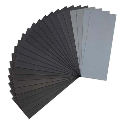 24PCS Sandpaper,Atosun Premium Wet Dry Waterproof Sand Paper - size: 24PCS