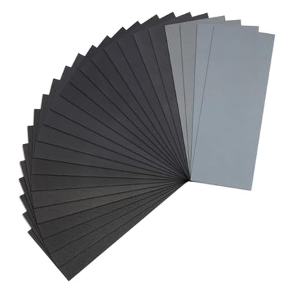 24PCS Sandpaper,Atosun Premium Wet Dry Waterproof Sand Paper - size: 24PCS