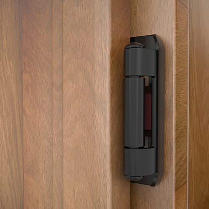 Chibery 20 Pack | 1/2 inch Overlay Semi Partial Wrap Around Cabinet Hinges, Self Closing Face Frame Variable Decorative Replacement, Kitchen Hardware, with Screw & Quiet Bumper (Matte Black) - color: Matte Black