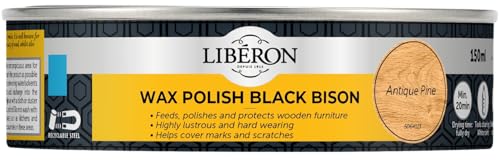 Liberon BBPWAP150 150ml Bison Paste Wax - Antique Pine [DIY & Tools] - color: Antique Pine, size: 150 ml