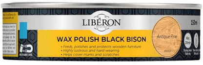 Liberon BBPWAP150 150ml Bison Paste Wax - Antique Pine [DIY & Tools] - color: Antique Pine, size: 5.1 Fl Oz (Pack of 1)