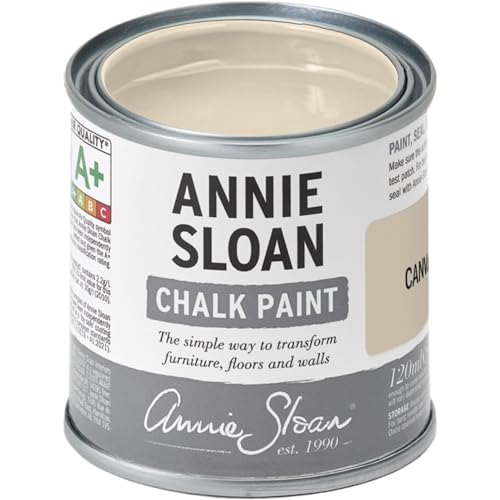 Annie Sloan Chalk Paint® (Canvas, 120 ml/4.06 Fl Oz) a unique decorative paint for furniture, cabinets and home décor with no sanding or priming - color: Canvas, size: 4 Fl Oz (Pack of 1)