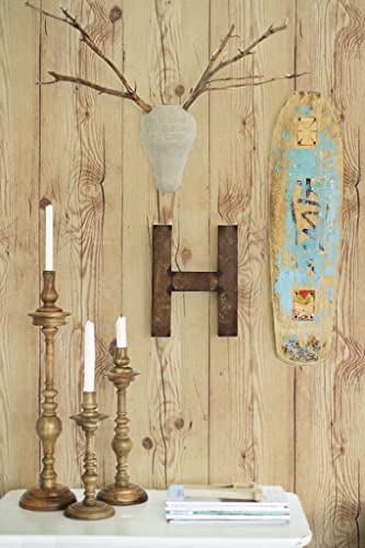 EeeComing Weathered Wood Wallpaper Stick and Peel Wood Contact Paper Wood Plank Removable Wallpaper Wood Look Wall Paper Rustic Reclaimed Distressed 78.7”x17.7” - size: 17.7" x 78.7"