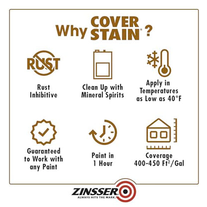 Zinsser High Hide Cover-Stain Primer, White