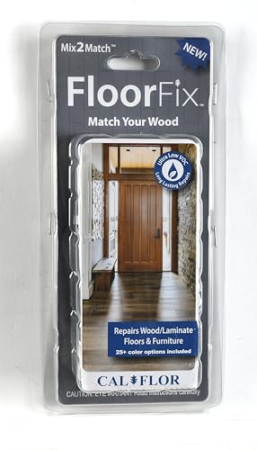 CalFlor FloorFix Mix2Match Hardwood & Laminate Repair Kit – 20 Color Formulas + Grain & Gloss Tools