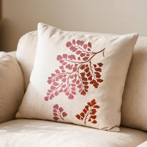 TIAMECH A4 Reusable Maidenhair Fern Leaf Stencil for Painting - color: Maidenhair Fern Leaf