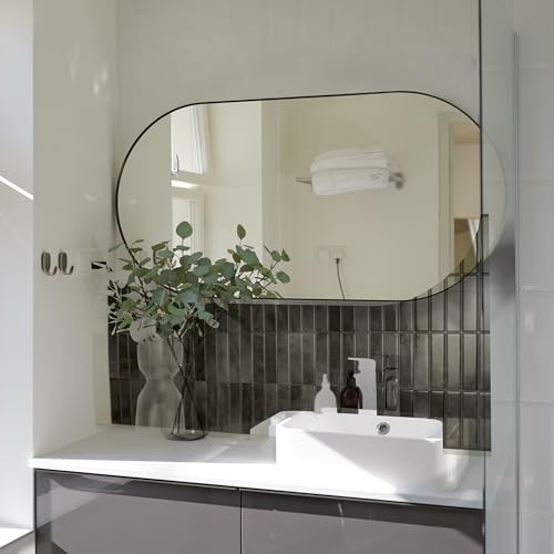 Smart Tiles Peel and Stick backsplash, Stacked Graphite Black, 11.43"x9" - color: Graphite Black