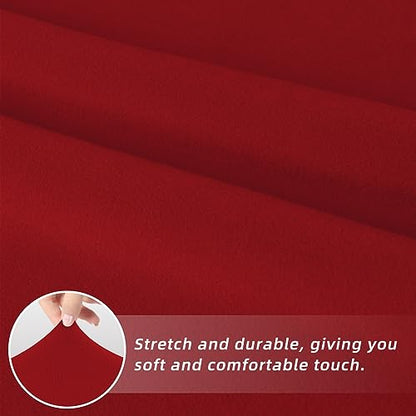 Easy-Going Stretch Dining Room Chair Slipcovers Set of 4, Christmas Red - color: Christmas Red