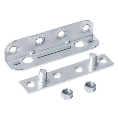 GBGS 8 Sets No Mortise Wood Bed Frame Brackets,Bed Rail Frame Hardware