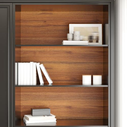 Teak Wood Grain Contact Paper for Cabinets Drawers 15.7"x118" - color: Teak Brown, size: 15.7" x 118"