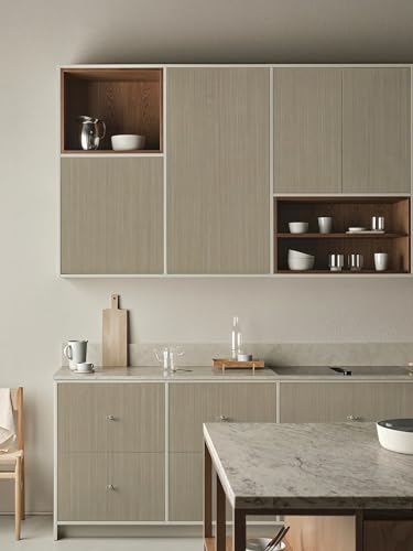 Heroad Oak Wood Contact Paper for Cabinets Countertops Drawers Table Desk Wood Wallpaper Modern Wood Grain Contact Paper Self Adhesive Removable Vinyl Rolls 17.7" x 197" - color: Light Oak Wood, size: 17.7" x 197"
