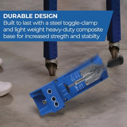 Kreg Pocket Hole Jig K4, Woodworking Tool, Durable & Convenient