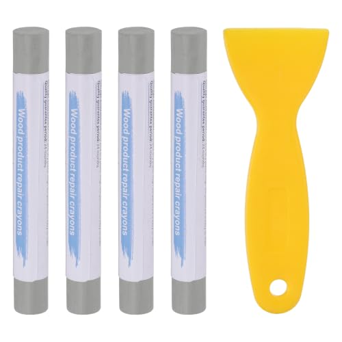 PATIKIL 4Pcs Wood Furniture Repair Markers with Scraper, High-Grade Grey - color: High-Grade Grey