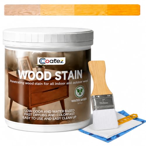 16 Fl Oz Wood Stain and Sealer in One - Golden Oak - color: Golden Oak, size: 16 Fl Oz