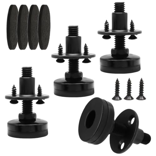 LALOFE Furniture Leveling Feet, 3/8"-16 Thread, 2.2 Inch, 4 Pack - size: SHORT, 4 Pack