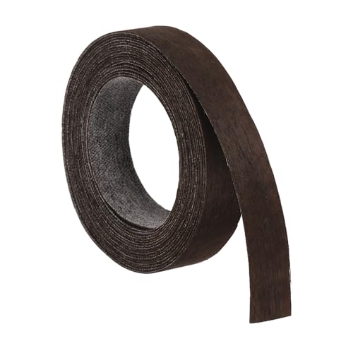 uxcell 5/8 Inch x 10ft Wood Veneer Edge Banding, Pre-Glued Flexible Eucalyptus Edging Strips, Iron on with Hot Melt Adhesive Wood Tape for Cabinet Repair and Furniture Restoration - size: 5/8 Inch x 10ft
