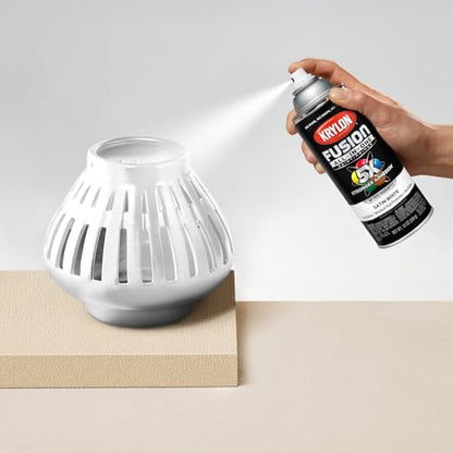 Krylon Fusion All-In-One, Satin, White, 12 oz - color: White, size: 12 Ounce (Pack of 1), style: Satin