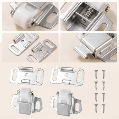 2 Pack Mailbox Replacement Roller Catch Assembly with Screws