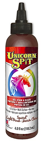 Unicorn SPiT Gel Stain and Paint Fall Complete Collection - Squirrel, Navajo Jewel, Weathered Daydream, and Rustic Reality 4 oz Bottles