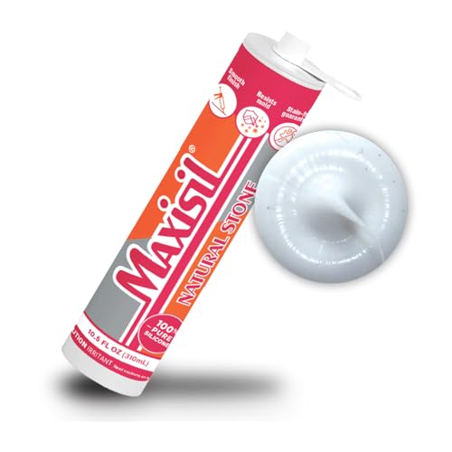 Maxisil Natural Stone Silicone Sealant 10.4 oz - N2 White, RDX1001W - color: N2 White