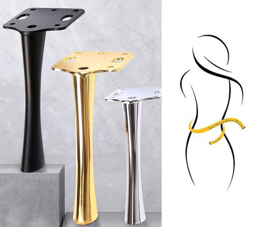 6 Inch Furniture Legs Heavy Duty Metal Furniture Feet Gold Sofa/Cabinet/Table Legs 6 Inch Cabinet Legs Set of 4 Couch Feet Replacement for Dresser (Gold)