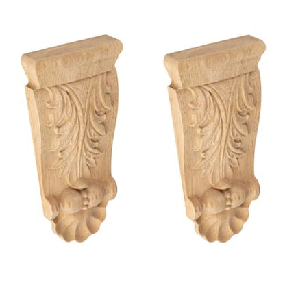 Wood Furniture Applique Arch 2PCS Carved Corner Onlay 5.9x2.8 Inch - size: 2Pack- 5.9x2.8 Inch