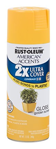 Rust-Oleum 302631 American Accents Ultra Cover 2X, 12 oz, Gloss Golden Suns - color: Golden Suns