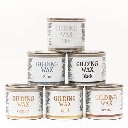 Dixie Belle Gilding Wax - Oil-Based Metallic Luxury Luster for Sheen, Shimmer on DIY Projects - Detail Enhancer for Furniture, Hardware, Wood - color: Silver