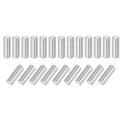 MECCANIXITY 22Pcs Dowel Pin 8mm x 22mm Shelf Support Pin 304 Stainless Steel Shelf Pegs for Shelves Cabinets Furniture Nickel Plated, Silver Tone - size: 8mm x 22mm