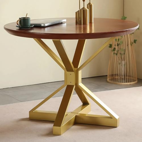 Modern Gold Table Base with Suction Cups for Glass Tops - color: Gold