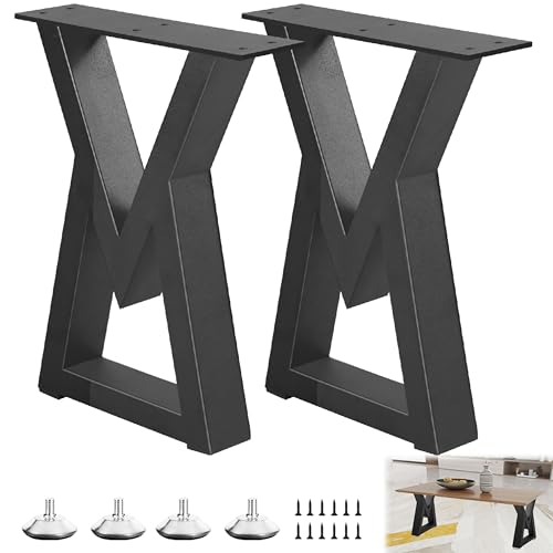16 Inch Metal Bench Coffee Table & Desk Legs - Modern Industrial Furniture Feets, DIY Dining/Side Table Legs (Diamond Shape,2PCS) ﻿ - size: 16 '' V Shape