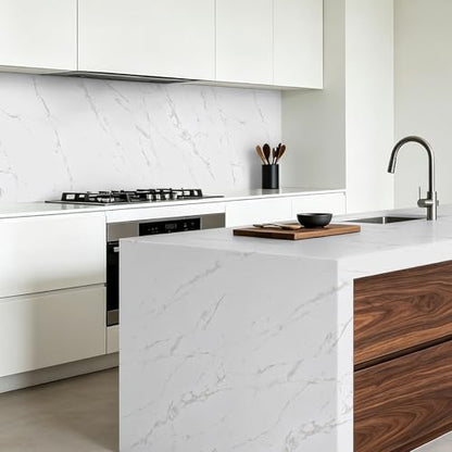 Marble Countertop Contact Paper 47.2'' x 100'' - Peel and Stick Wallpaper - size: 47.2" x 100"